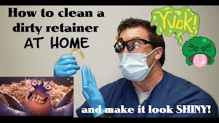 DIY way to clean retainers and make them look SHINY every time [upl. by Neerol]