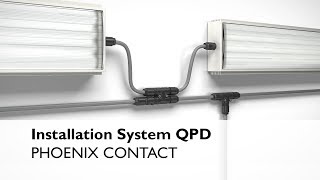 Installation system QPD from PHOENIX CONTACT for industrial energy distribution [upl. by Akerdnahs]