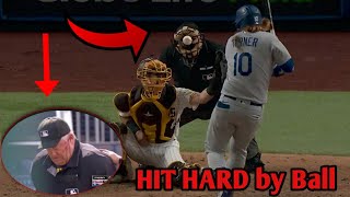 MLB  Umpires Hit Hard by Ball compilation part 1 [upl. by Akibma204]