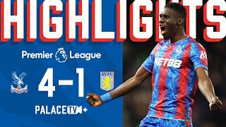 Sarr bags BIRTHDAY Brace 🎂 PREMIER LEAGUE HIGHLIGHTS Palace 41 Villa [upl. by Nnayd]