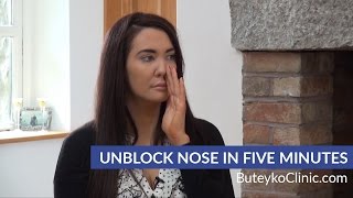 Unblock Nose in Five Minutes  Buteyko Breathing Method [upl. by Czarra824]