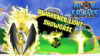 HOW TO AWAKENED YOUR FRUIT FAST  LIGHT RAID amp LIGHT SHOWCASE  BLOX FRUIT 17 ROBLOX [upl. by Enid315]