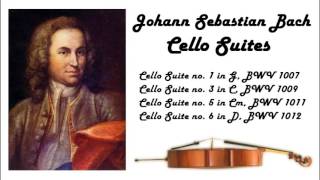 Johann Sebastian Bach  Cello suites in 432 Hz great for reading or studying [upl. by Annor518]