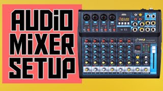 Bluetooth Mixer Setup and Tutorial  How to Use an Audio Mixer [upl. by Ainez]