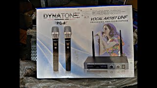 DYNATONE DUAL UHF WIRLESS MICROPHONE UNBOXING amp REVIEW [upl. by Colvert]