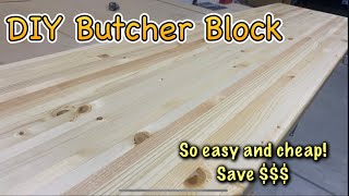 Easy DIY Butcher Block [upl. by Aleihs513]