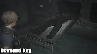 RESIDENT EVIL 2 REMAKE  ALL KEY ITEM LOCATIONS [upl. by Ilonka]