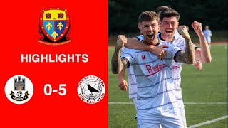 Caerleon 05 Cwmbrân Town  Gwent FA Senior cup  Quarter final highlights [upl. by Arst]