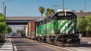 4K BNSF Phoenix Trains Summer 2019 [upl. by Landahl]