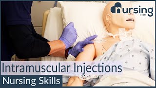 Intramuscular Injection Techniques Nursing Skills [upl. by Yrok]