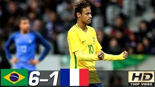 Brazil vs France 61  All Goals amp Extended Highlights RÉSUMÉ amp GOLES Last Matches HD [upl. by Yklam193]