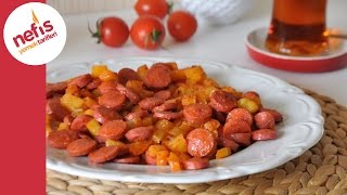 Patatesli Sosis Tarifi  Kahvaltılık Sosis ve Patates [upl. by Aciram]