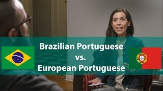 Brazilian Portuguese vs European Portuguese  Speaking Brazilian [upl. by Aicinod]