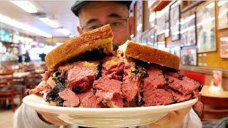 EPIC Pastrami Sandwich at Katz’s Deli in New York City [upl. by Othe]