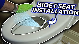 How To Install A Bidet Toilet Seat  DIY Plumbing [upl. by Ainyt158]