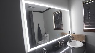 LED Mirror  How to install  Review [upl. by Otreblada]