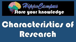 Characteristics of Research [upl. by Evyn]