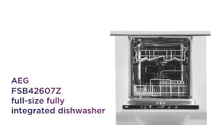 AEG AirDry Technology FSB42607Z Fullsize Integrated Dishwasher  Product Overview  Currys PC World [upl. by Nhguahs]