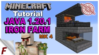 Minecraft  How to Build the Easiest Iron Golem Farm in Minecraft 1201  300 Iron Per hour [upl. by Ramgad220]