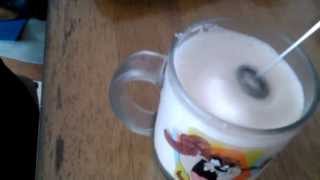 Aerolatte Review Frothing Cold Milk In Under 1 Minute [upl. by Aissenav]