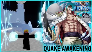 UNLOCK ALL QUAKE AWAKENING SKILL  SHOWCASE IN BLOX FRUITS  PART 20 [upl. by Shaylynn465]