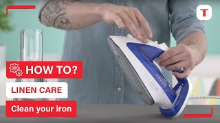 How to clean your iron  Tefal [upl. by Noletta]