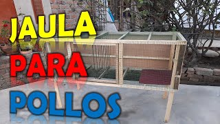 JAULA para pollos muy fácil de elaborar [upl. by Htebsle]